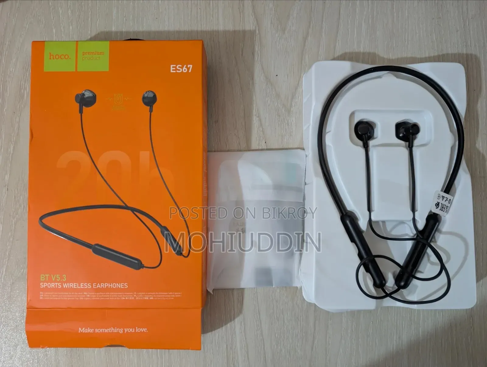Hoco ES67 + Recrsi RE-NY030 (Neckband Combo) Full Fresh
