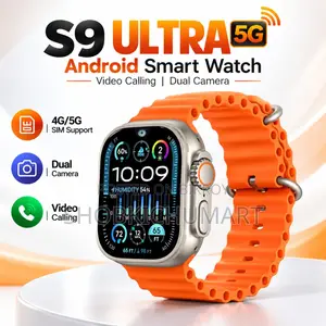 S9 Ultra 5G Android Smart Watch Dual Camera & SIM Supported Brand New