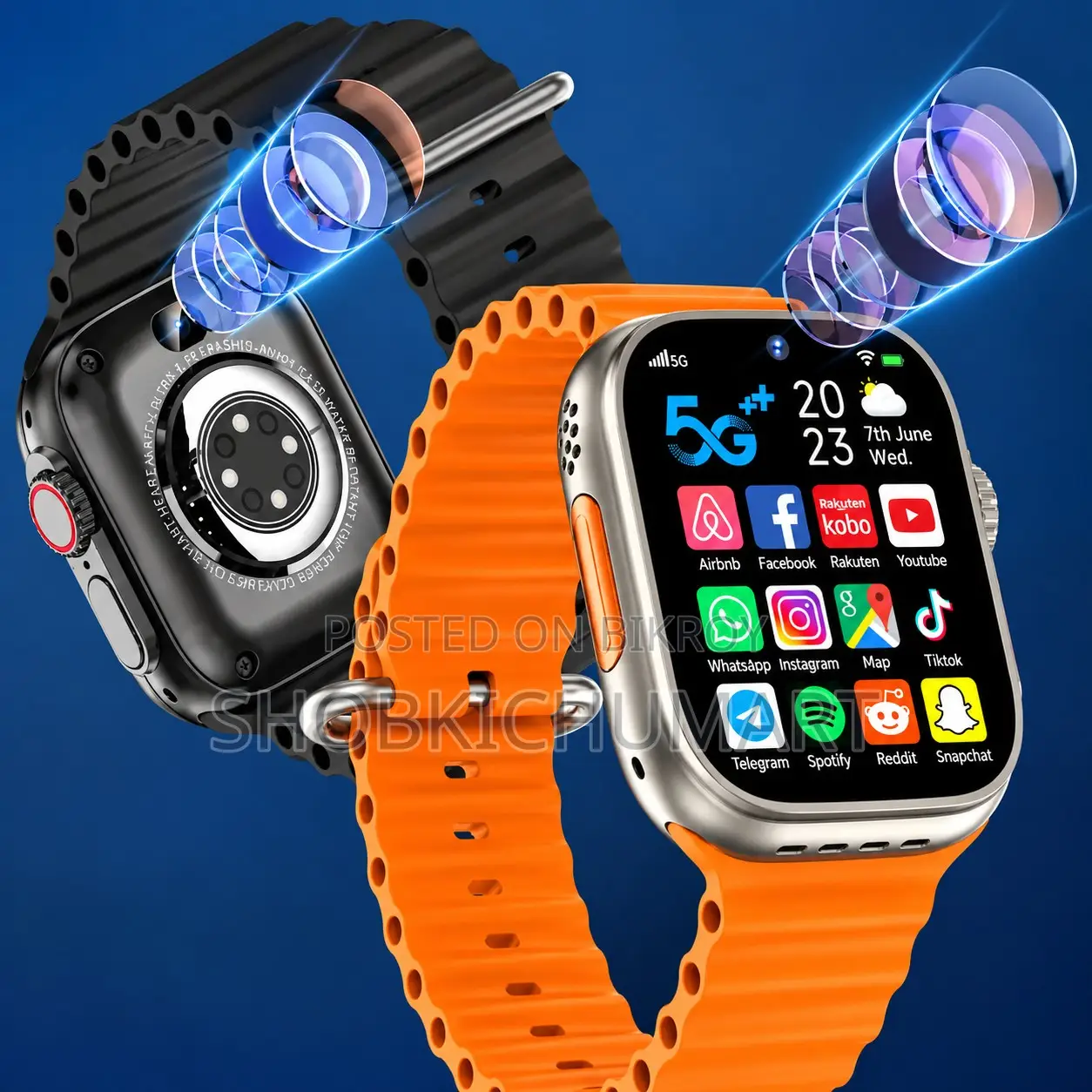 S9 Ultra 5G Android Smart Watch Dual Camera & SIM Supported Brand New
