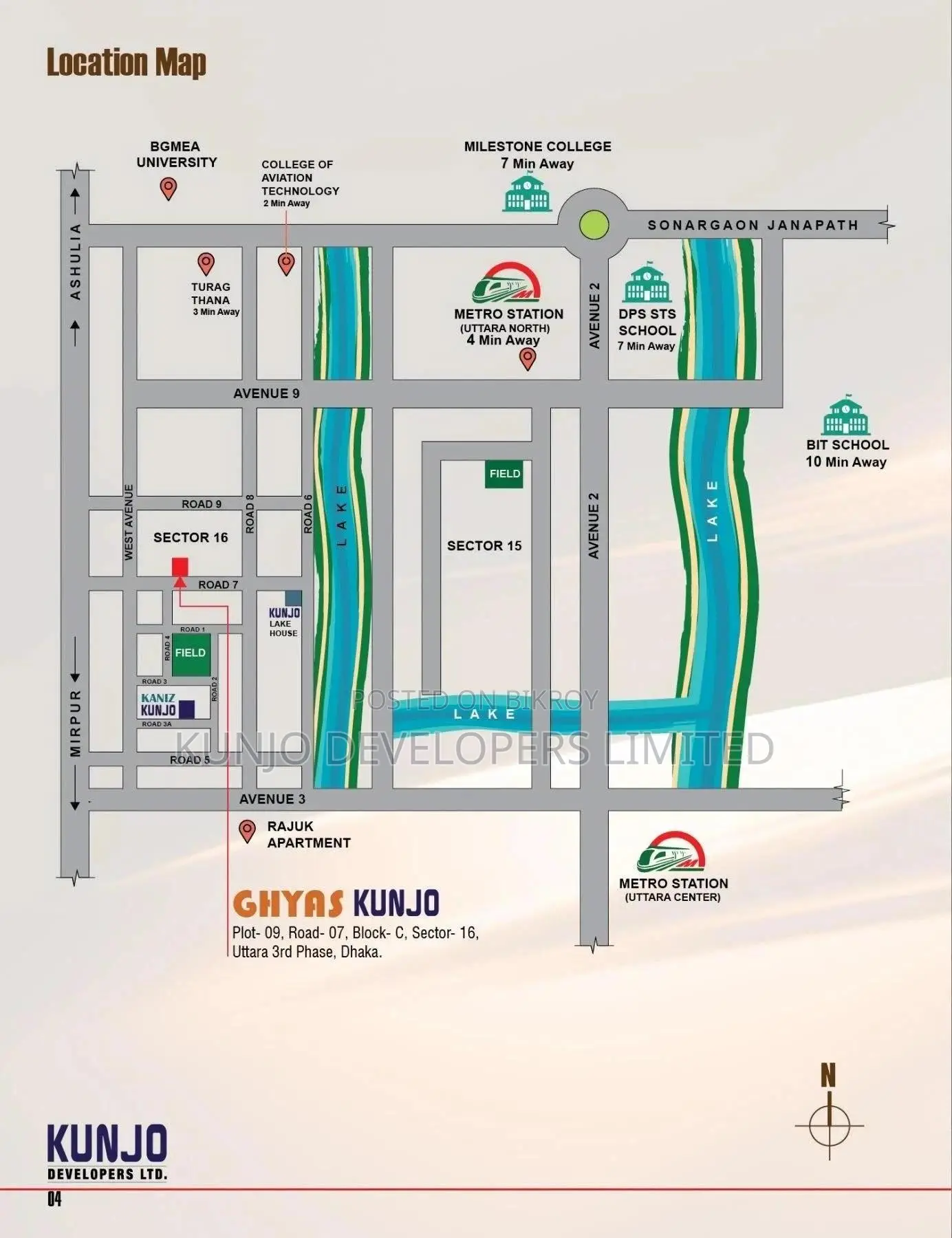 4-Bedroom Apartment in Ghyas Kunjo By Kunjo, Uttara for sale