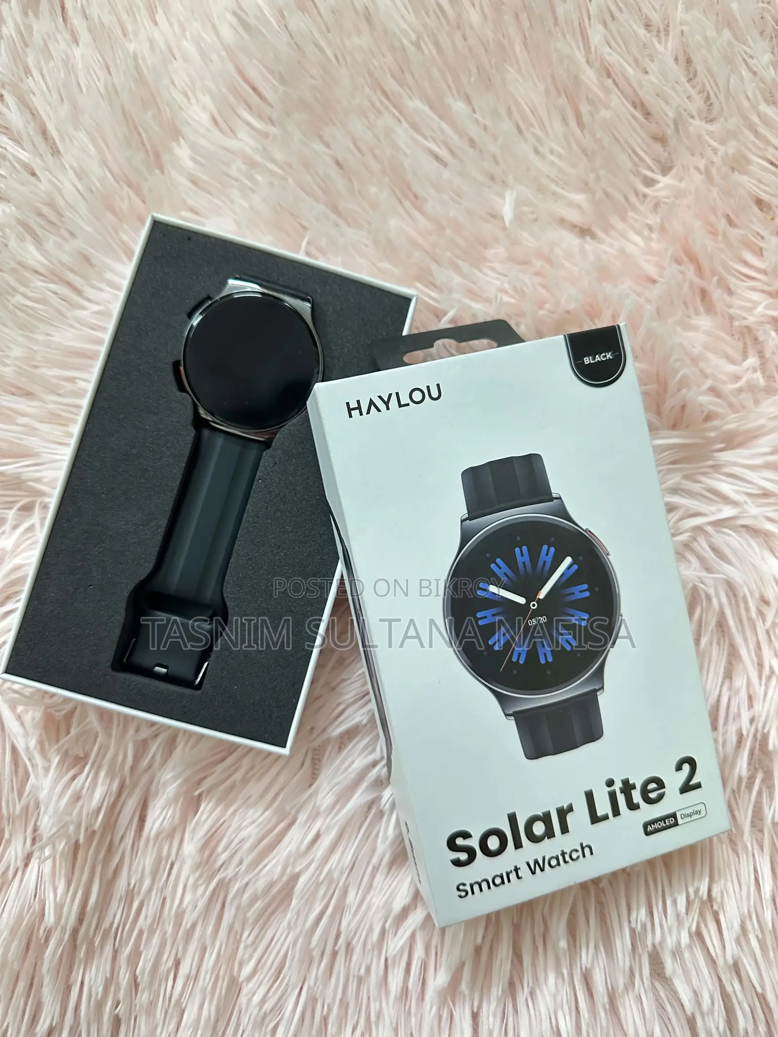 HAYLOU Solar Lite 2 Smartwatch – (Black)