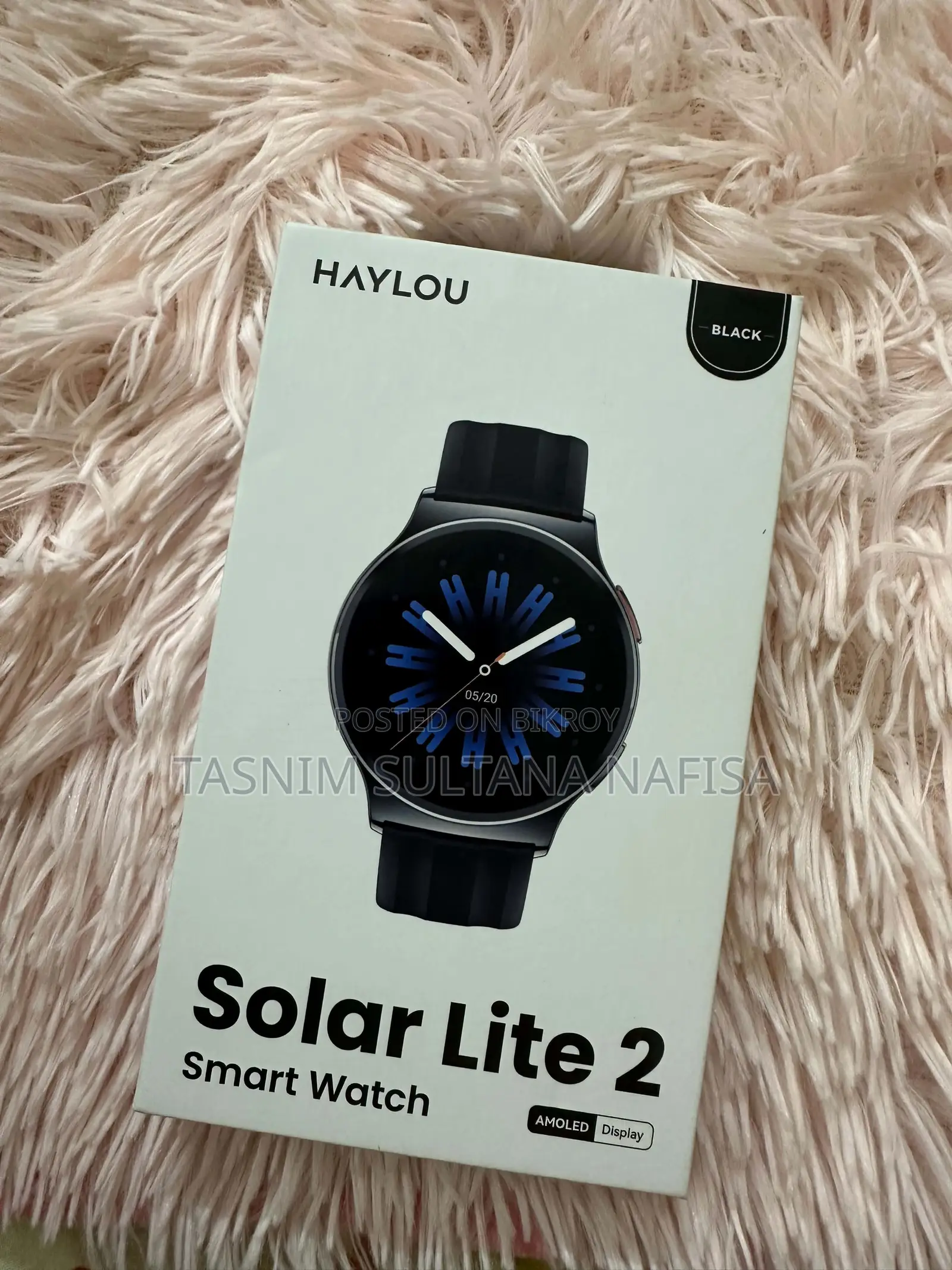 HAYLOU Solar Lite 2 Smartwatch – (Black)