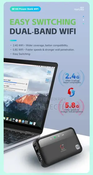OLAX M100 WiFi 6 Pocket Router with 10000mAh Battery