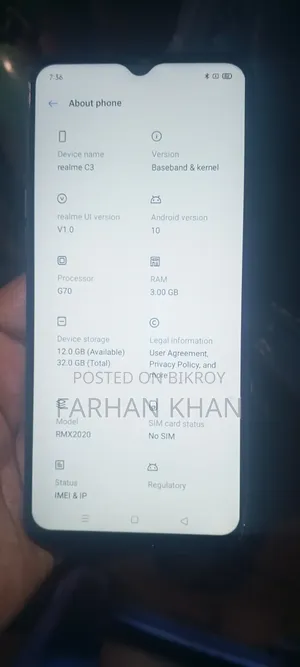Realme C3 32 GB Black