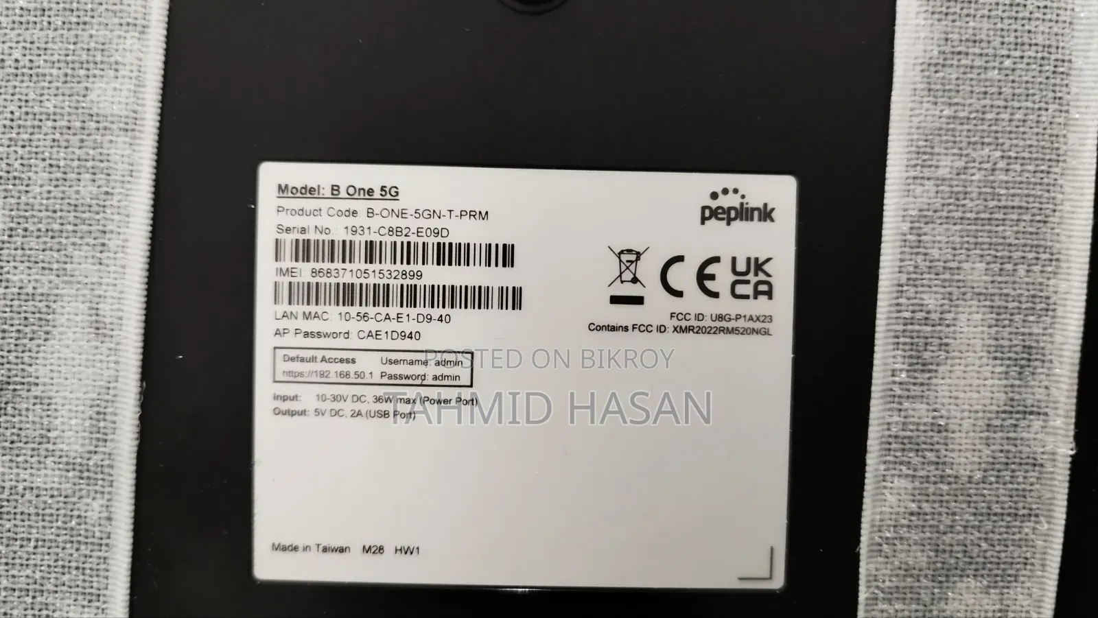 Peplink B One 5G Business Router