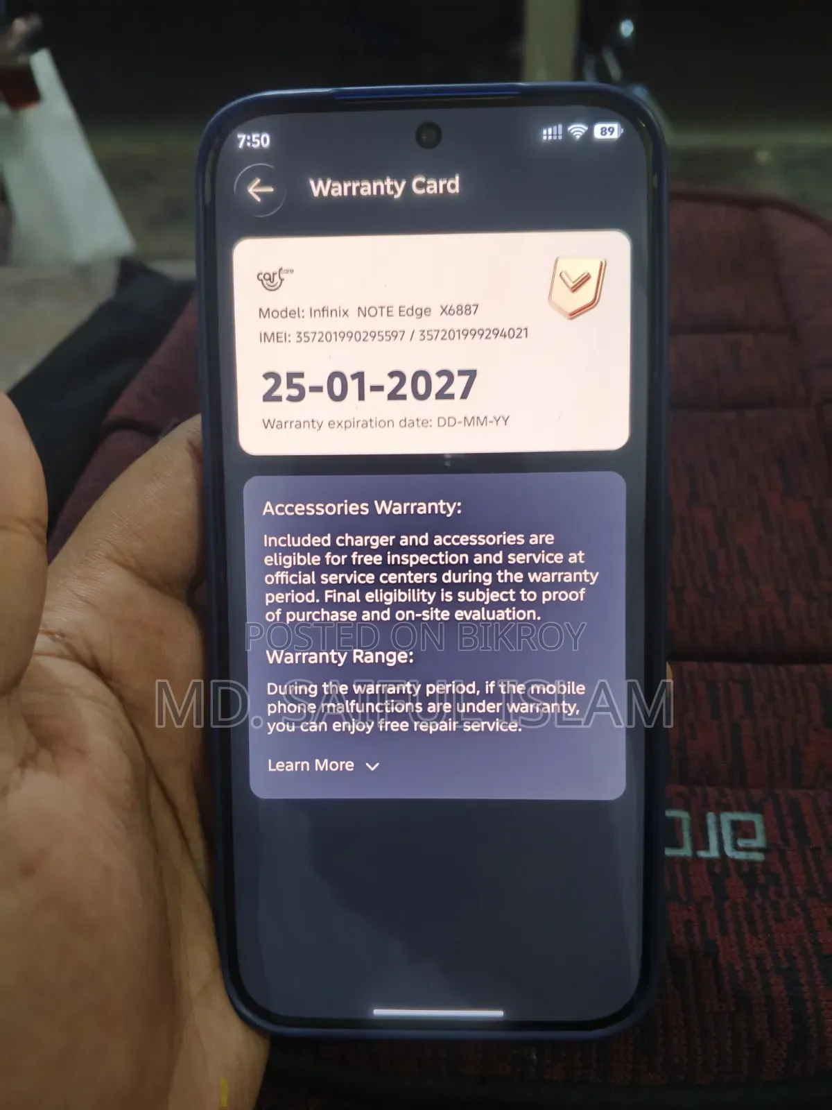 Infinix Note Edge 128 GB Blue