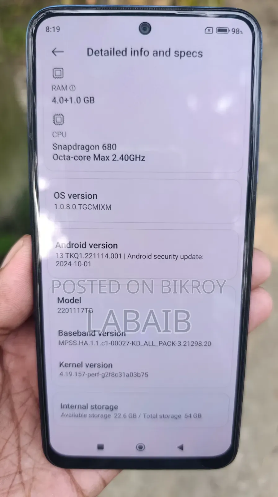 Xiaomi Redmi Note 11 64 GB Blue