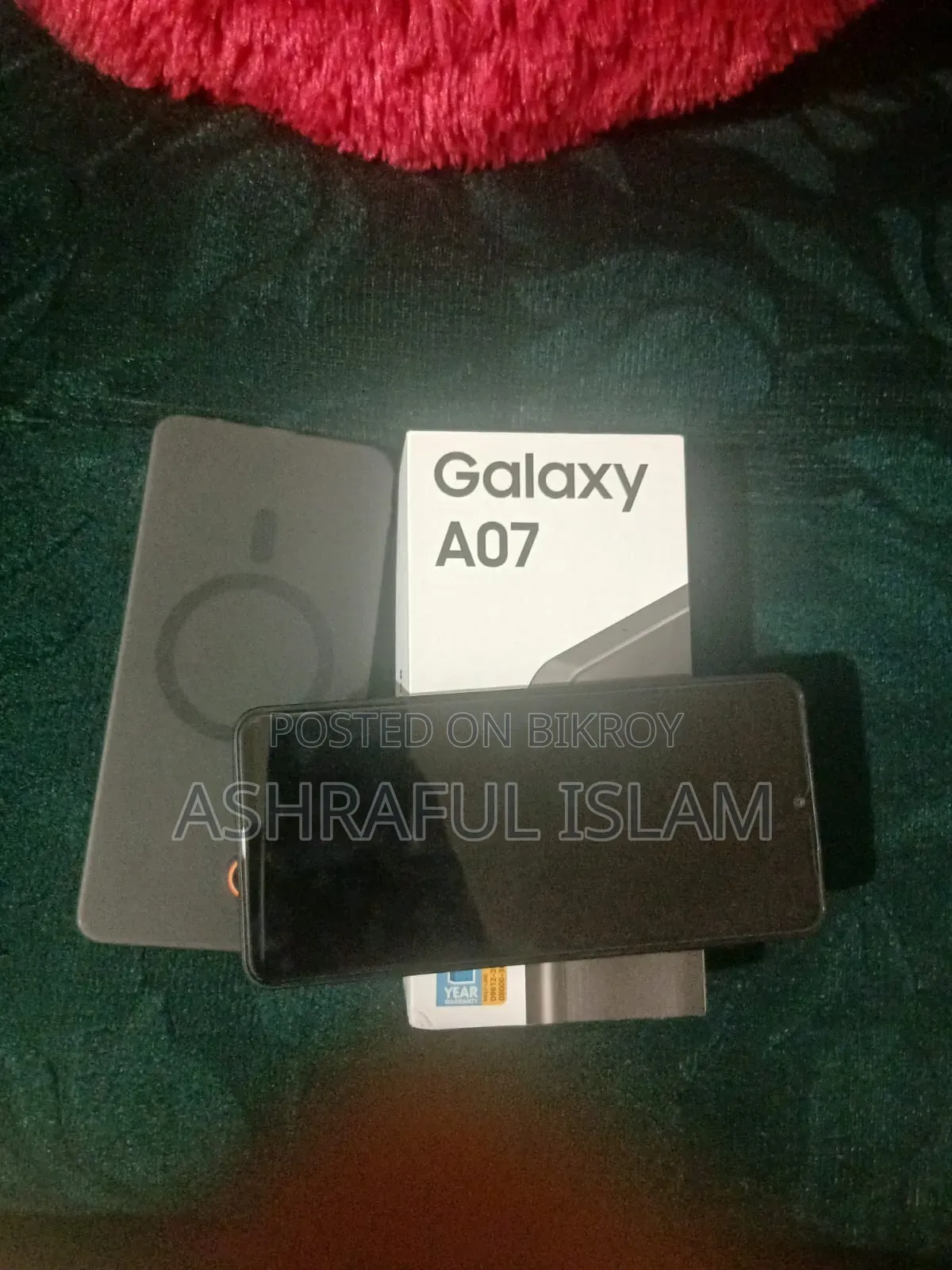 স্যামসাং গ্যালাক্সি এ০৭ ৪জি ৬৪ জিবি ব্ল্যাক