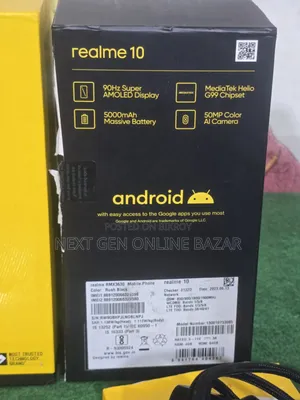 রিয়েলমি ১০ ৬৪ জিবি কালো