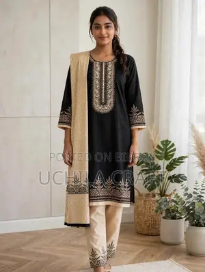 Lala Bd Cotton Three Piece