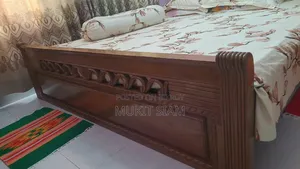 Teak (Segun) Wood Bed (Lacquer Polish)