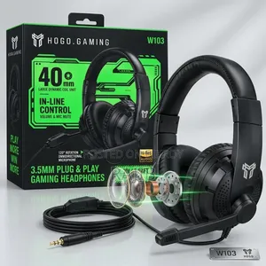 HOGO.GAMING W103 40mm Gaming Headphone With Microphone – 3.5mm