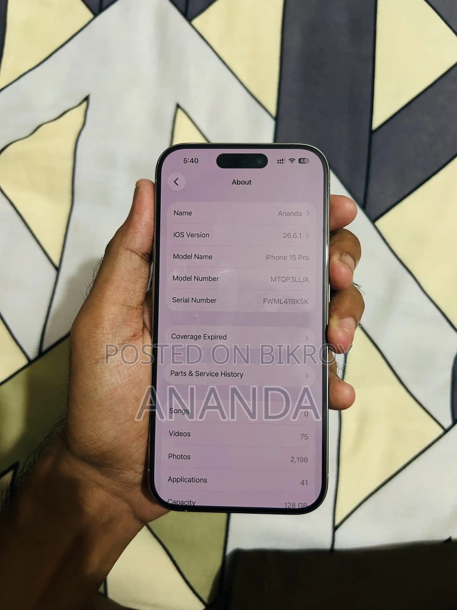 Apple iPhone 15 Pro 128 GB Silver