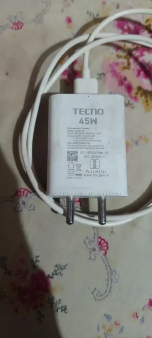 Tecno 45W SuperCharge Fast Charger