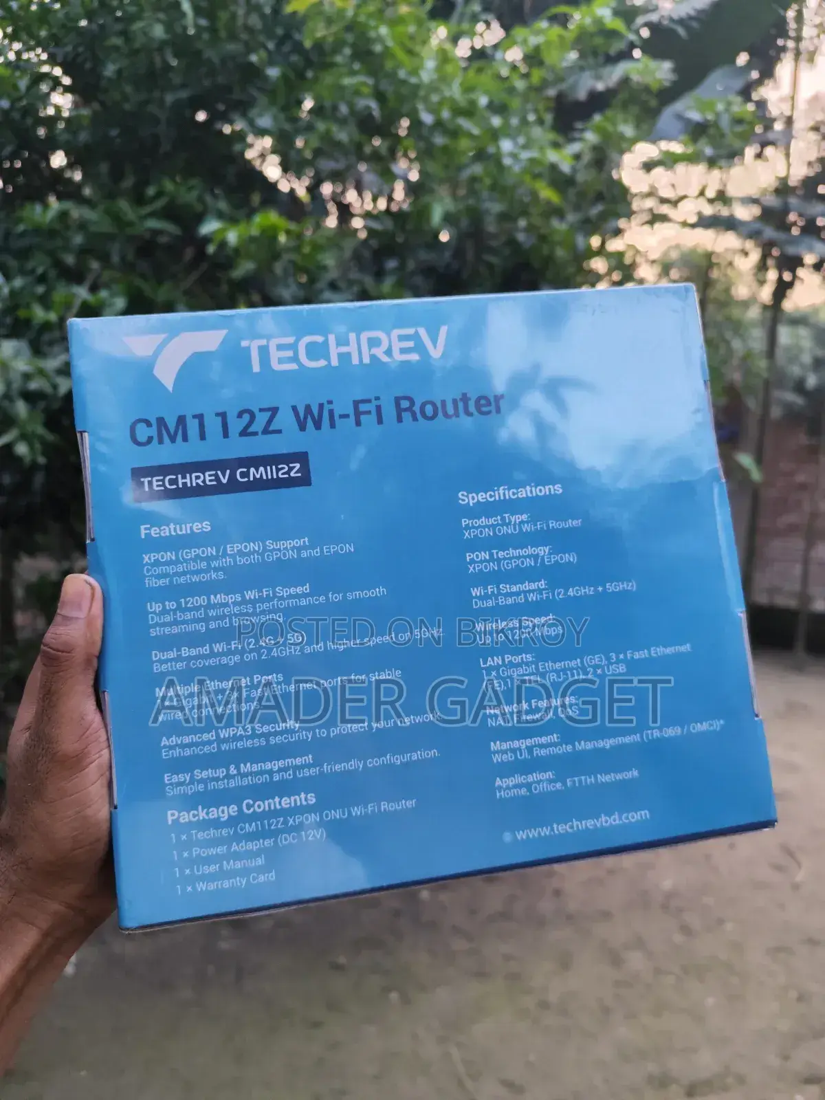 Techrev CM112Z Dual Band XPON ONU Wi-Fi Router