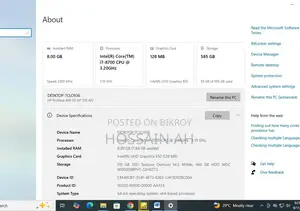 Desktop Computer HP 8GB Intel Core i7 HDD+SSD 128GB