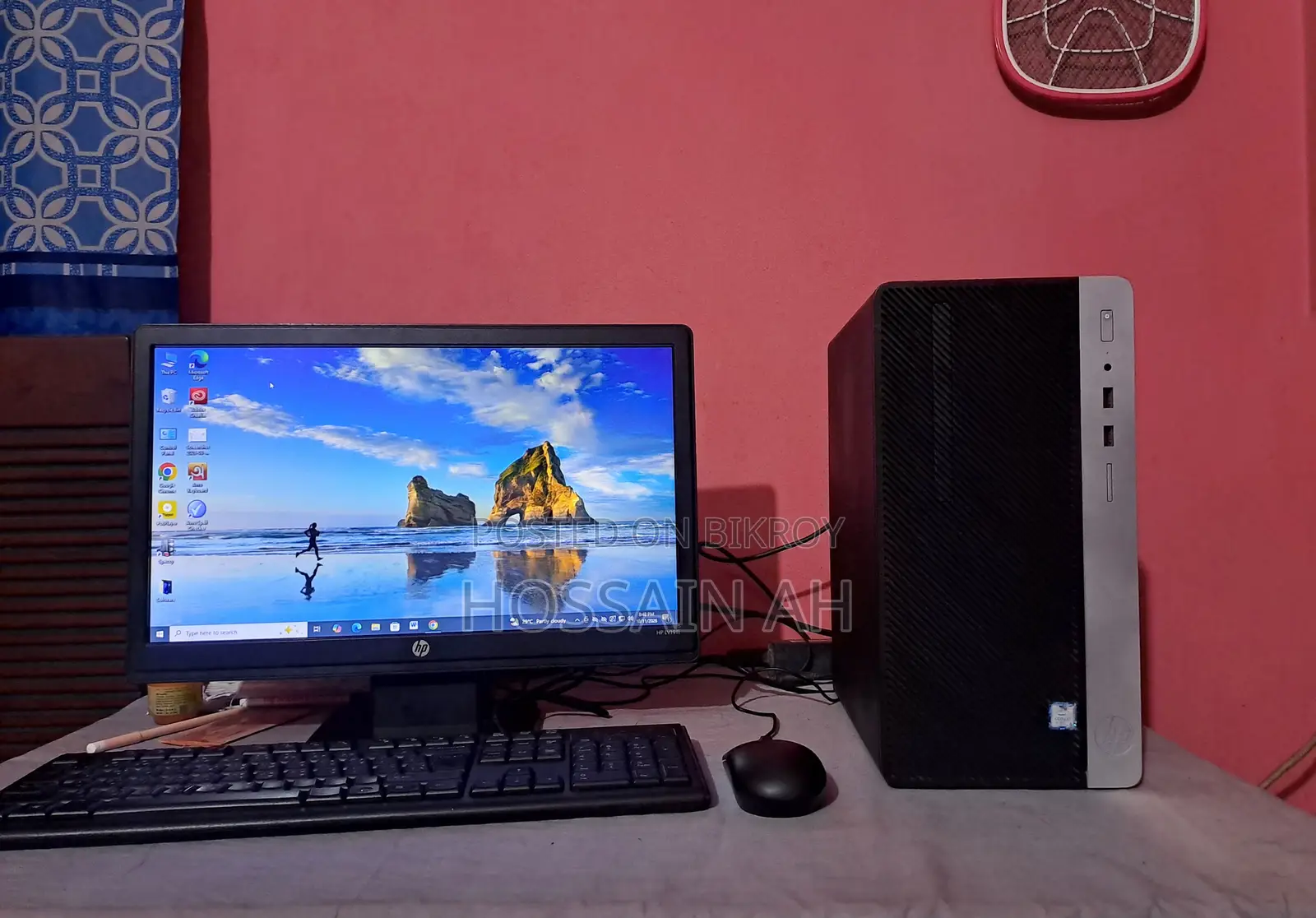 Desktop Computer HP 8GB Intel Core i7 HDD+SSD 128GB