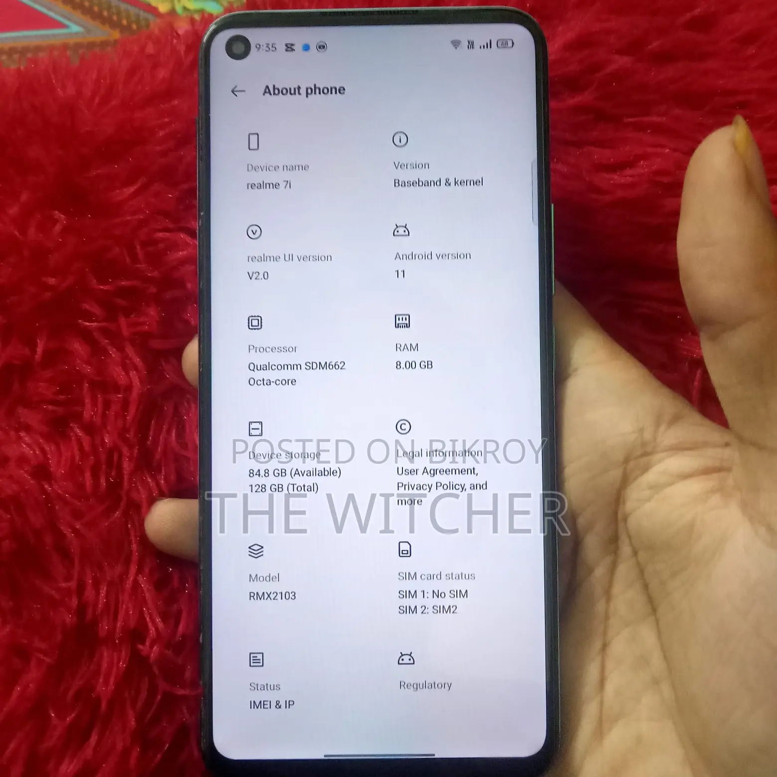 রিয়েলমি ৭আই ১২৮ জিবি নীল