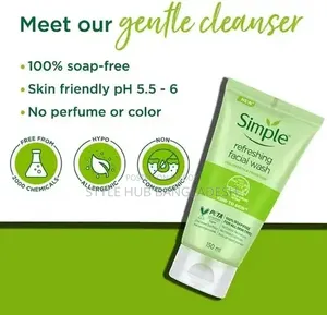 Simple Kind to Skin Refreshing Facial Wash Gel
