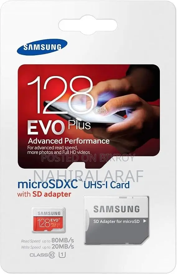 Samsung EVO Plus 128GB microSDXC UHS-I U3 Class 10 Memory Card (Used)