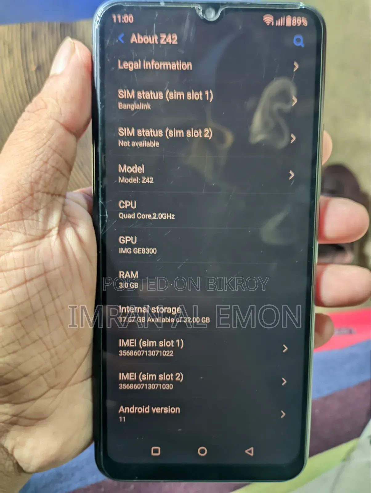 সিম্ফনি জেড৪২ ৩২ জিবি কালো