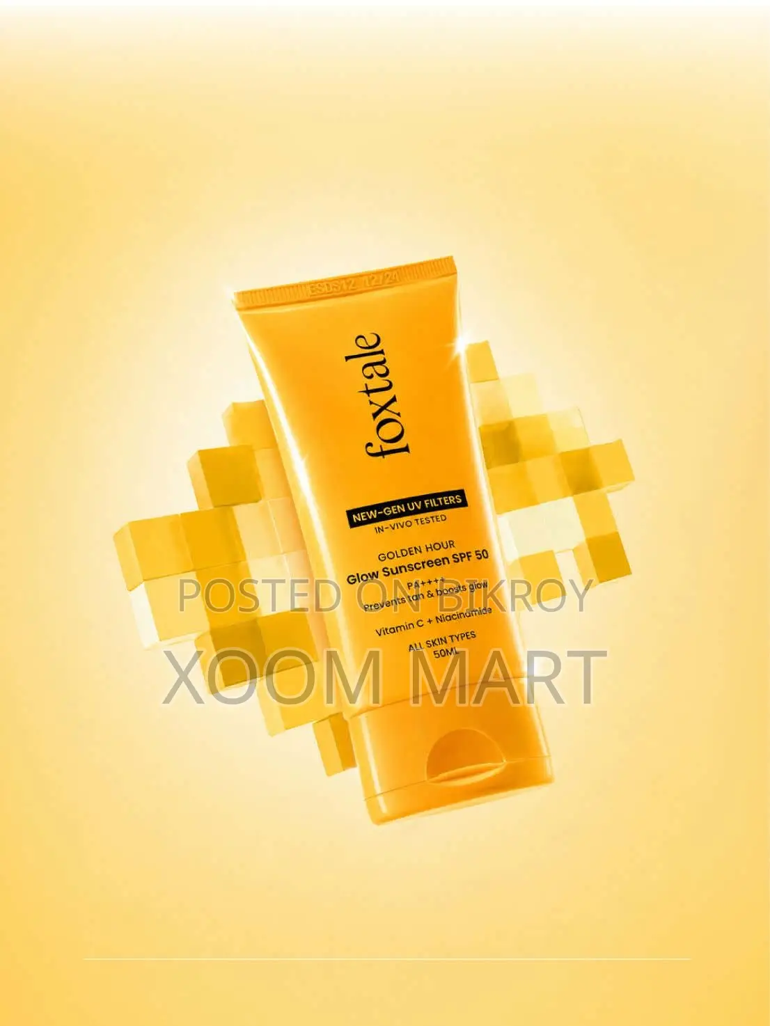 Foxtale Golden Hour Glow Sunscreen SPF 50 PA++++ (80ml Variant)