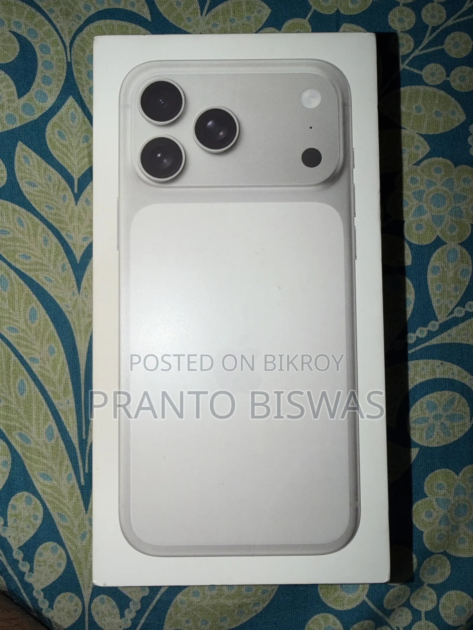 অ্যাপল আইফোন ১৭ প্রো ম্যাক্স ২৫৬ জিবি সিলভার