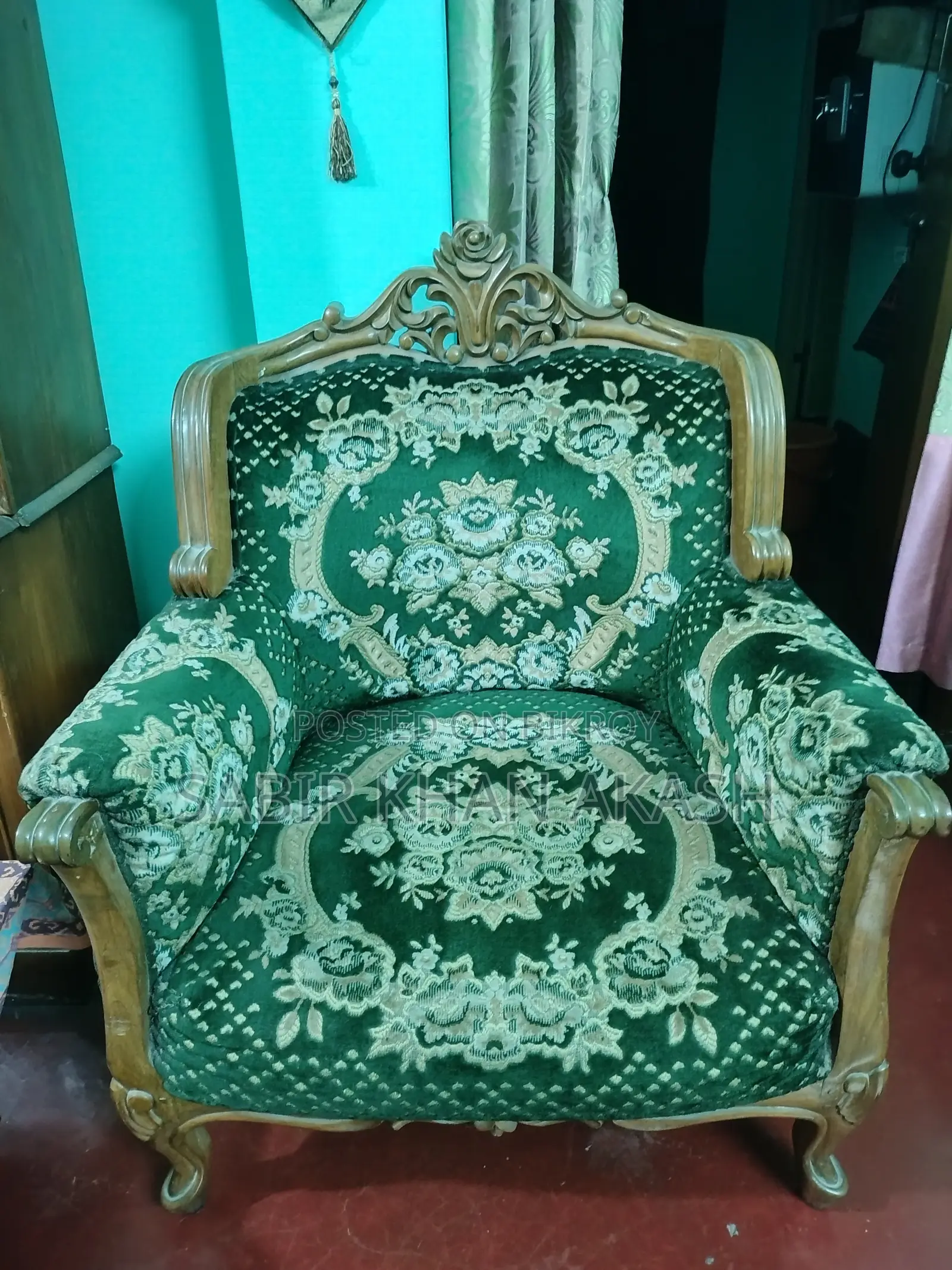 Sofa Set (3+2+1) + Cover + 6 PCS Cushions