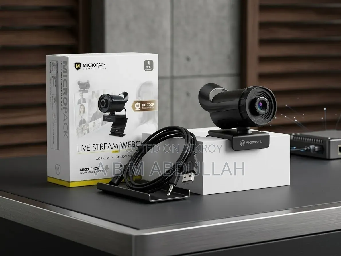 Webcam ( Micropack Live Stream Webcam Hd 720p)