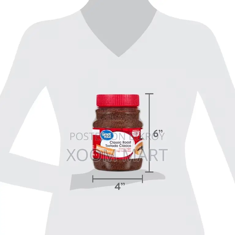 Great Value Classic Medium Roast Instant Coffee, 227g