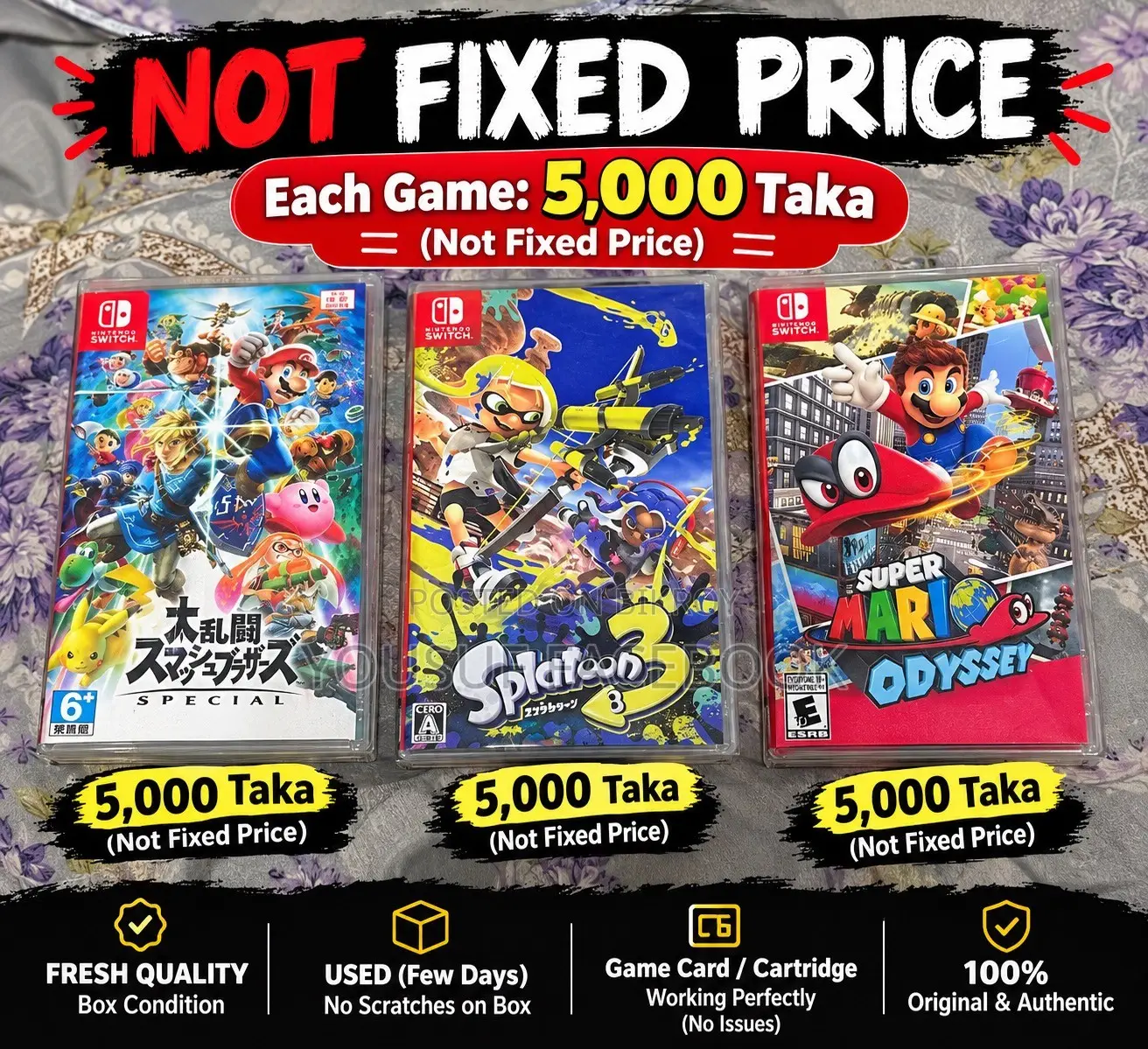 Nintendo Switch Game CD