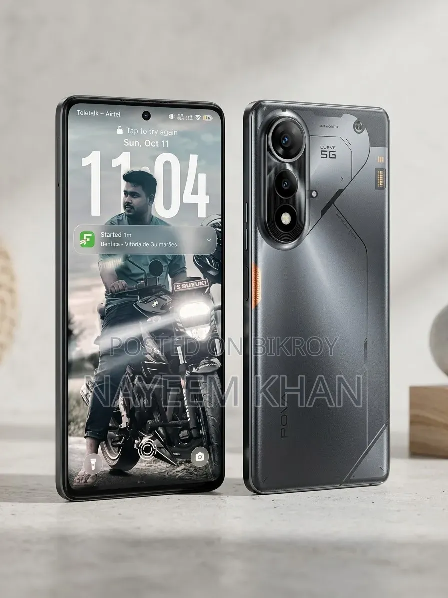 New Tecno Pova Curve 256 GB Black