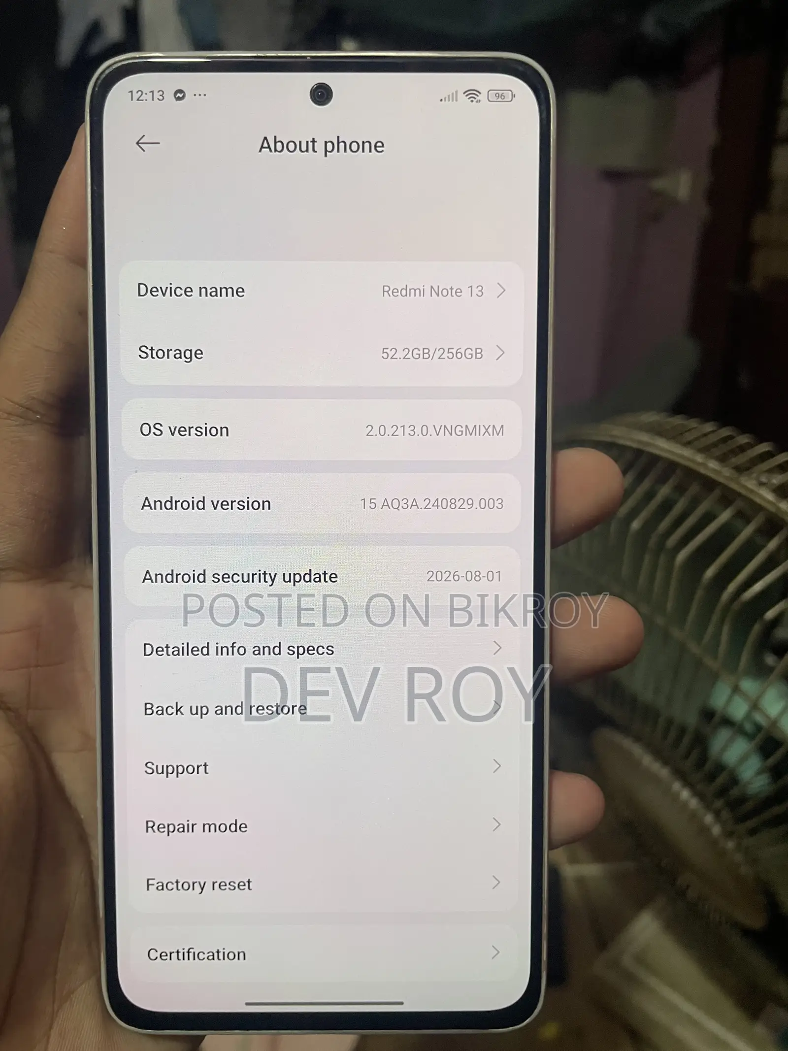 Xiaomi Redmi Note 13 256 GB White