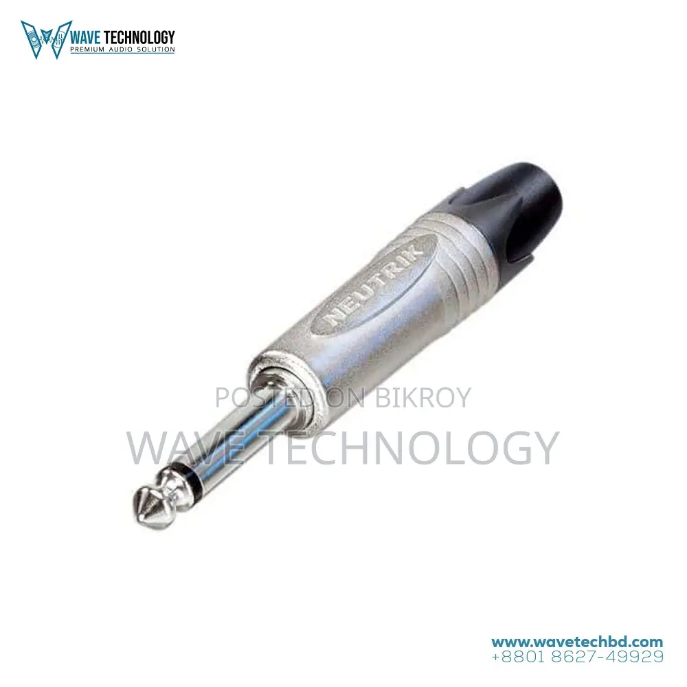 Neutrik NP2C-B 1/4" TS Mono Connector