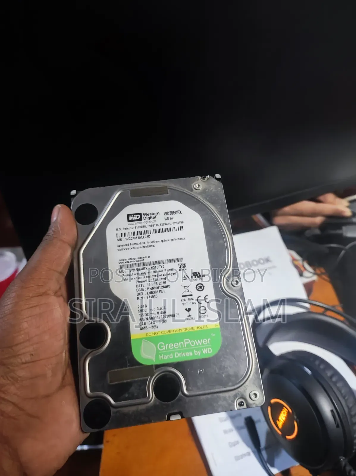 ডব্লিউডি ২ টিবি হার্ড ডিস্ক