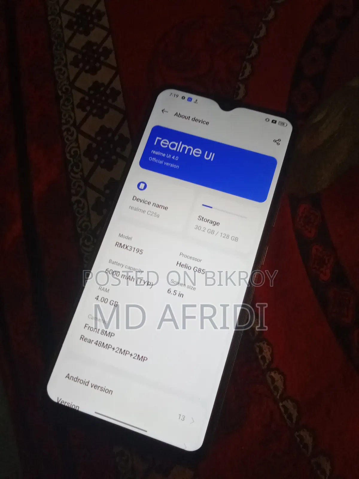 Realme C25s 128 GB Black