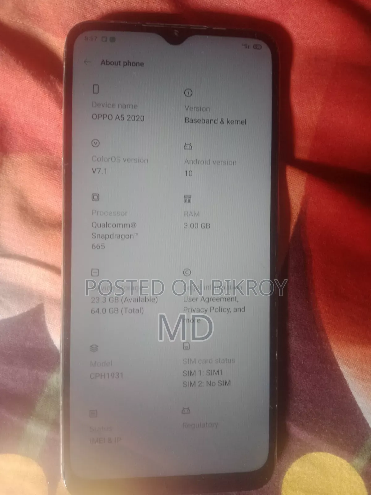 Oppo A5 64 GB White