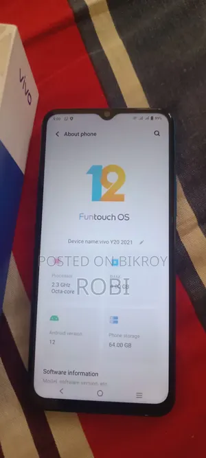 Vivo Y20 64 GB Blue