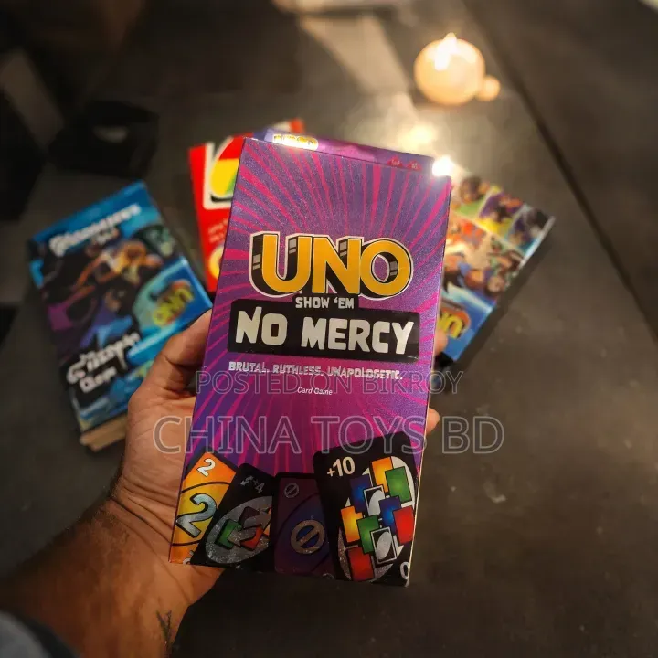 UNO No Mercy Card Game – Fast-Paced Action Family Party Game
