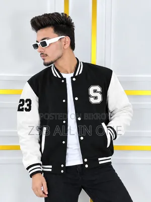 Stylish Cotton Varsity Jacket