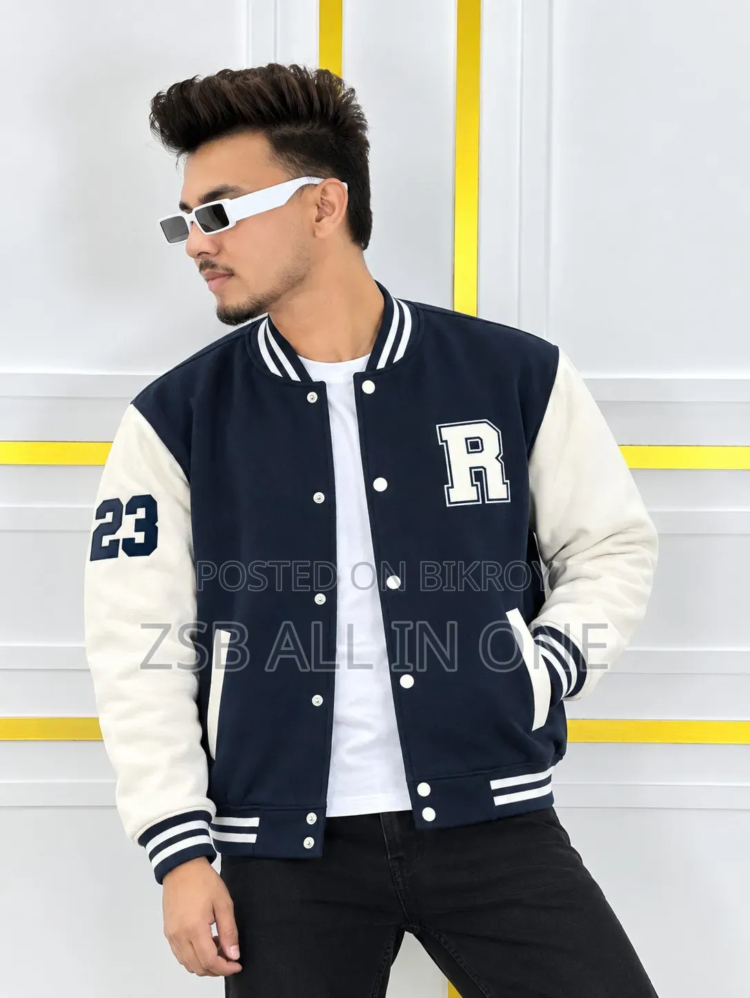 Stylish Cotton Varsity Jacket