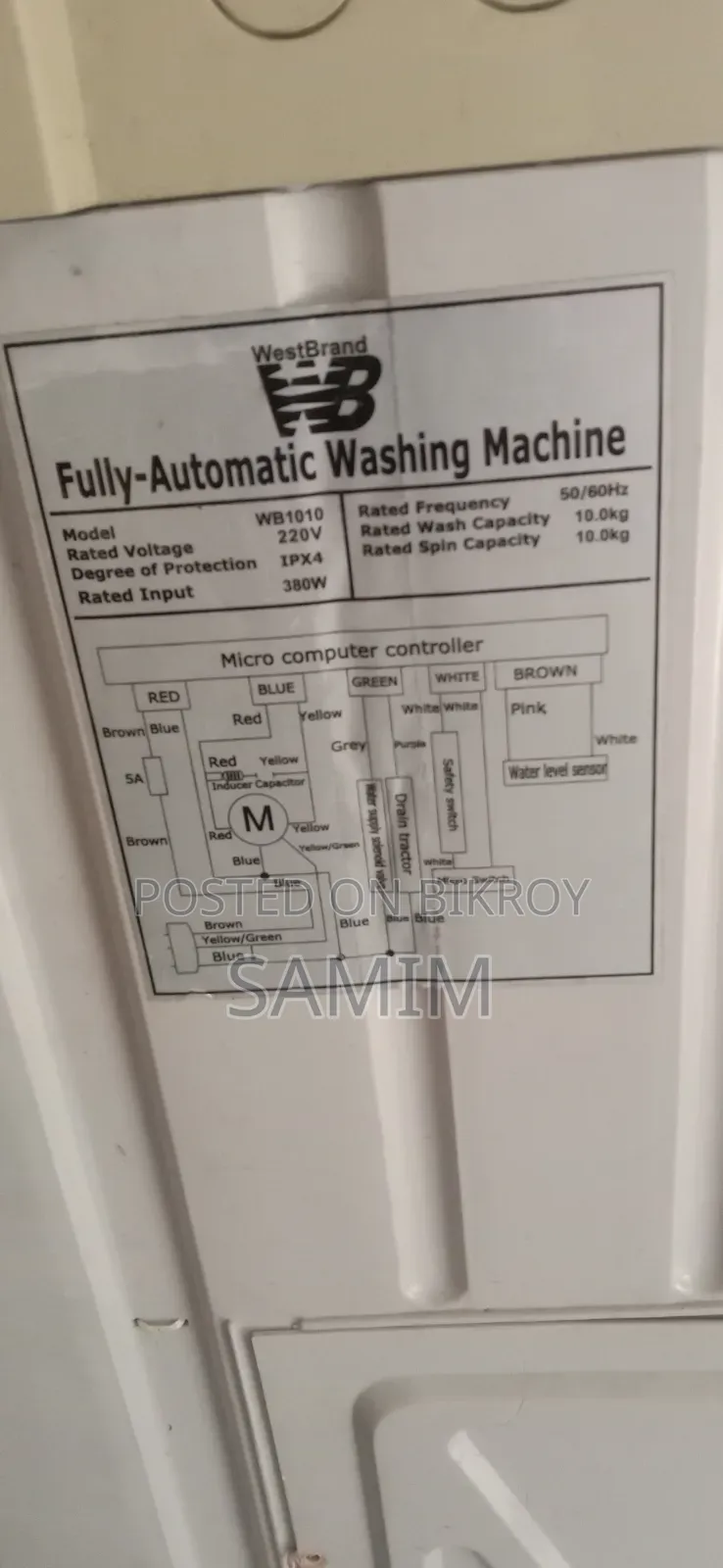 Washing Machine 10 Kg