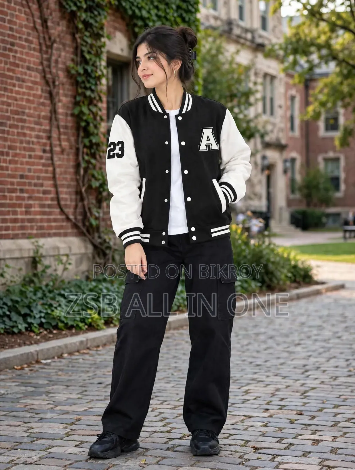 Stylish Cotton Varsity Jacket Updated Collection