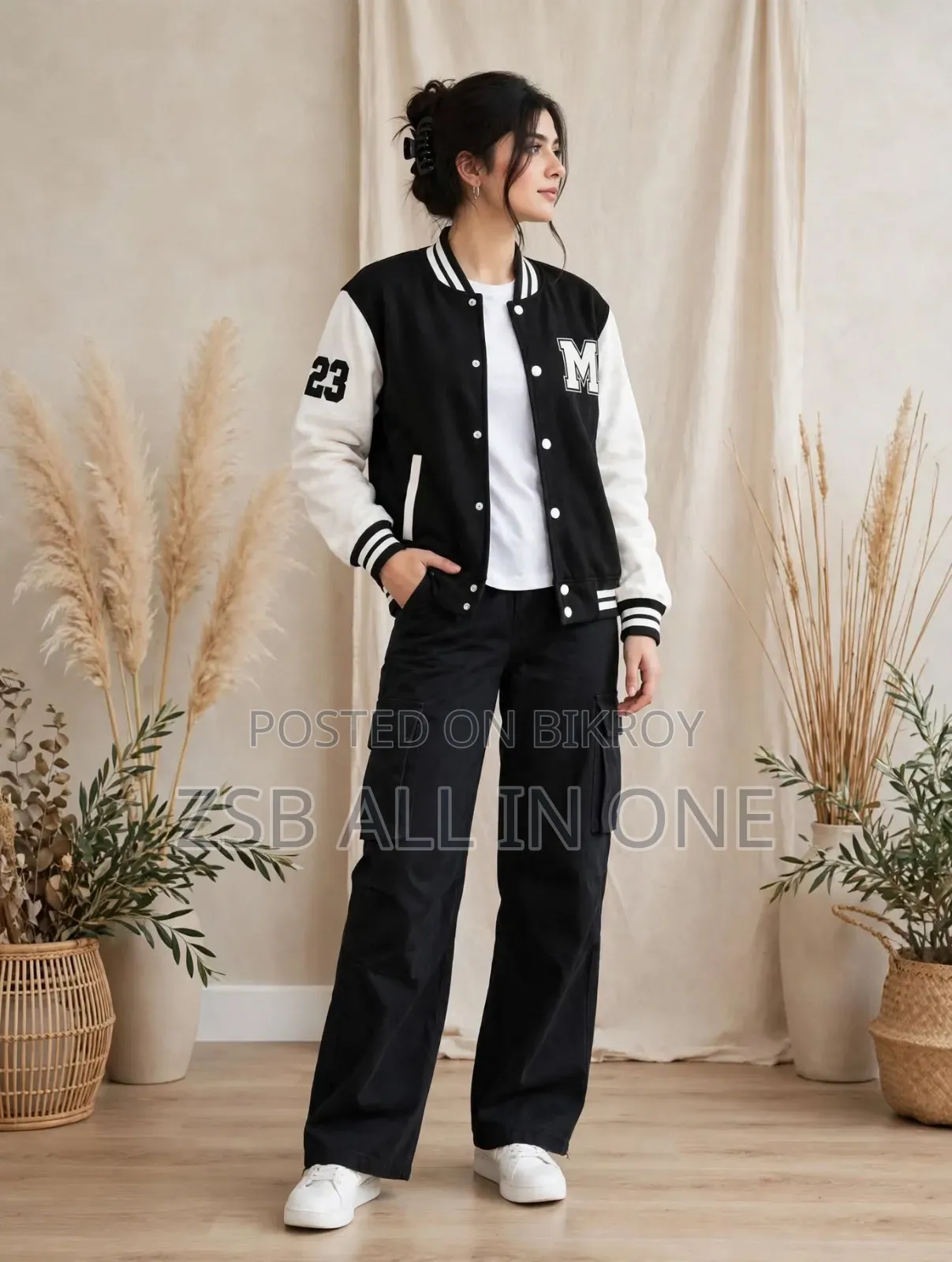 Stylish Cotton Varsity Jacket Updated Collection