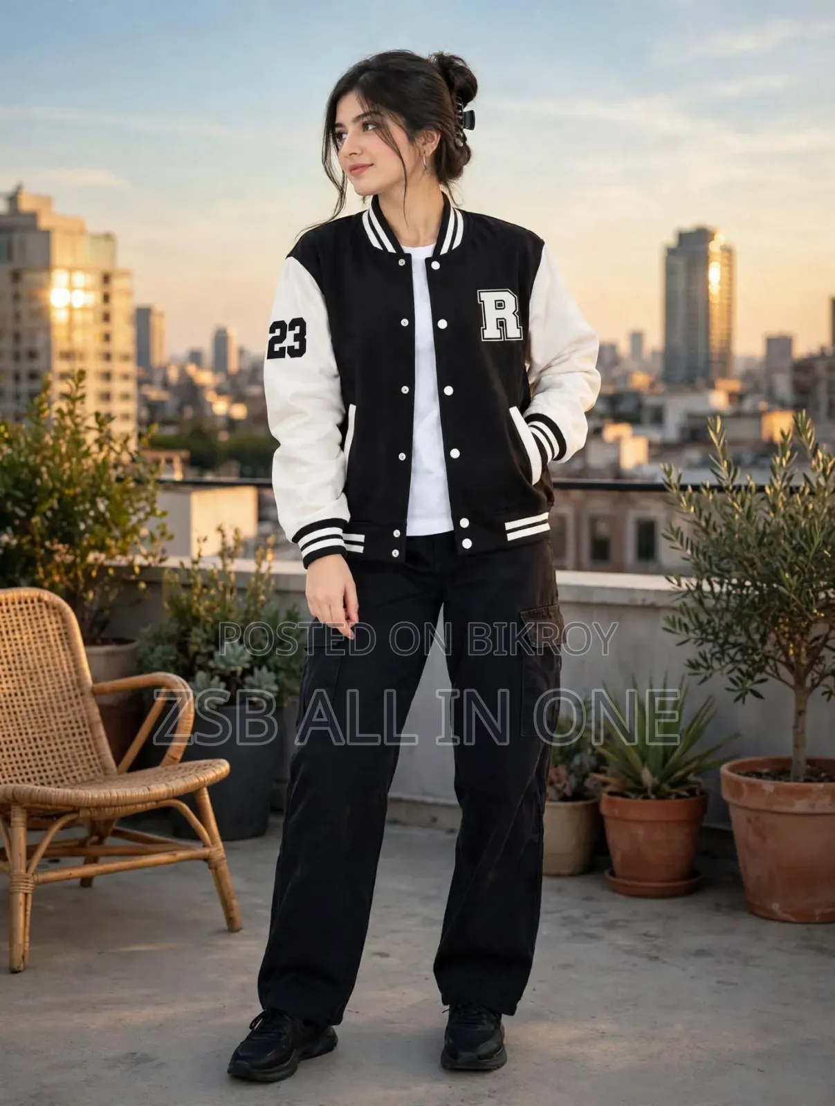 Stylish Cotton Varsity Jacket Updated Collection