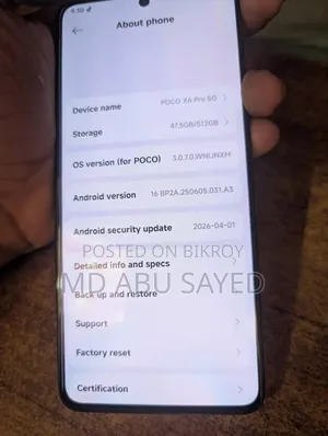 Xiaomi Poco X6 Pro 512 GB Black