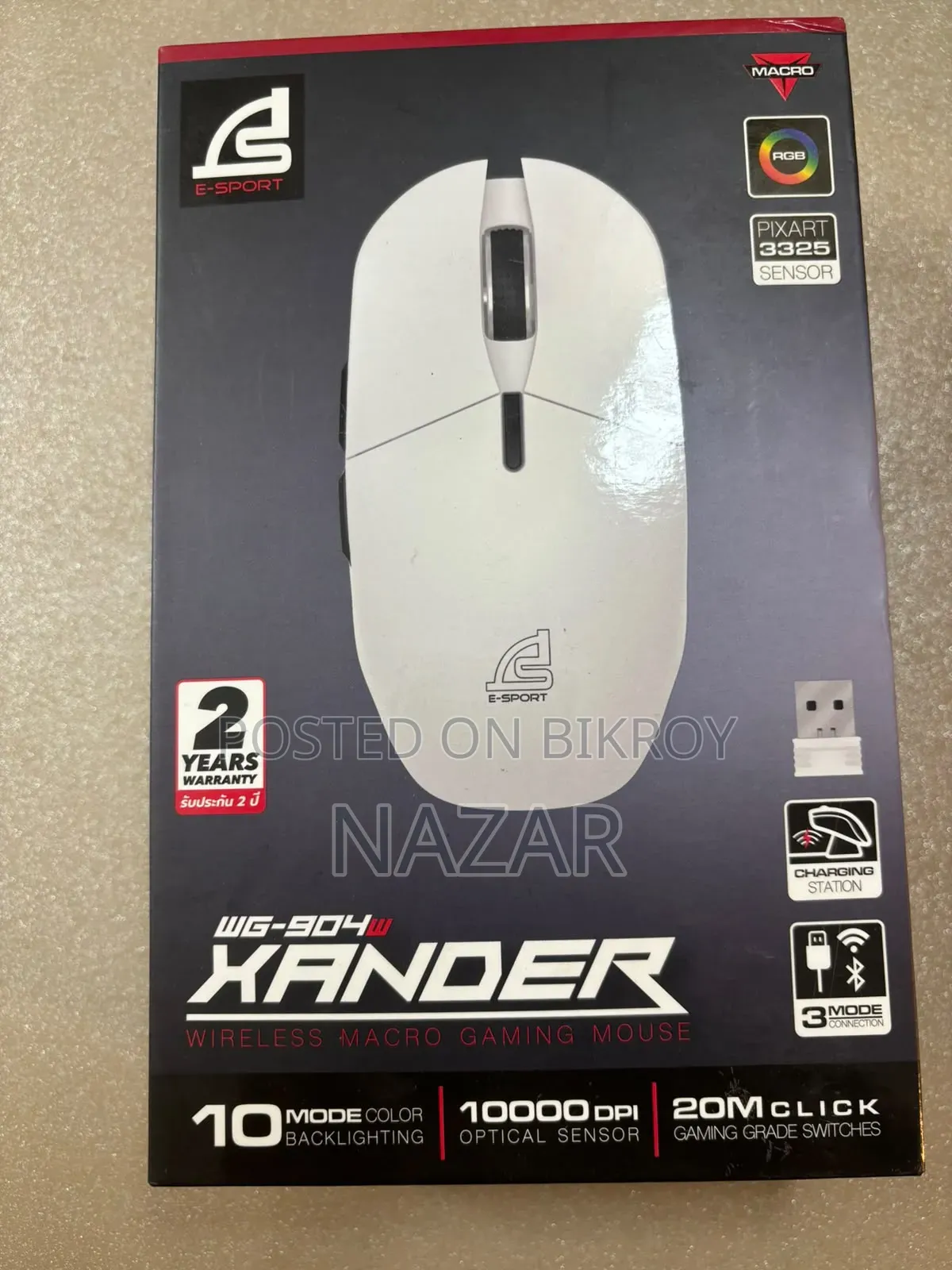 Xander WG-904W Wireless Macro Gaming Mouse.
