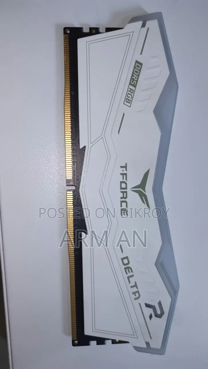 Teamgroup T-Force Delta RGB 8GB DDR5 6000MHz White RAM