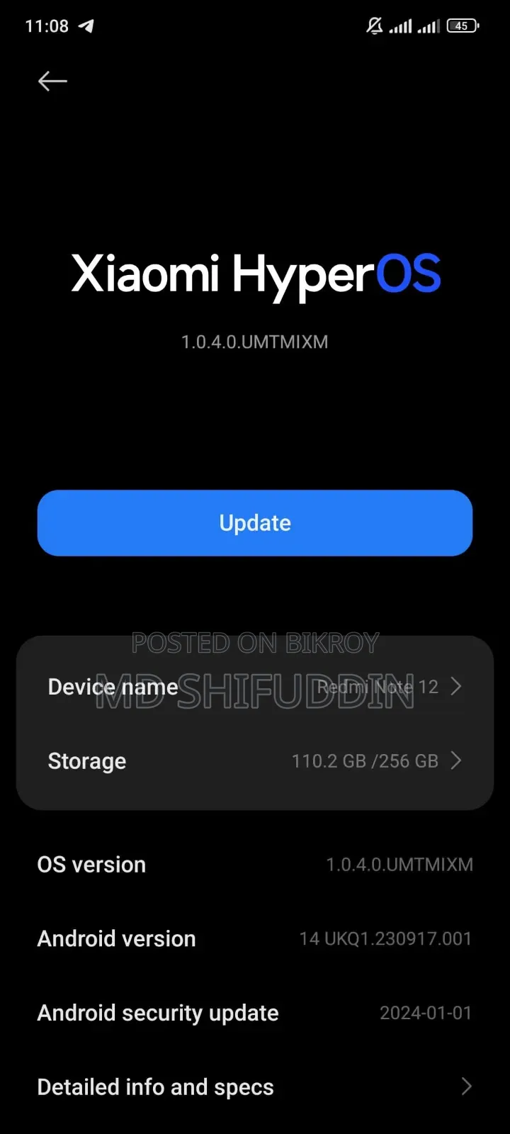 Xiaomi Redmi Note 12 256 GB