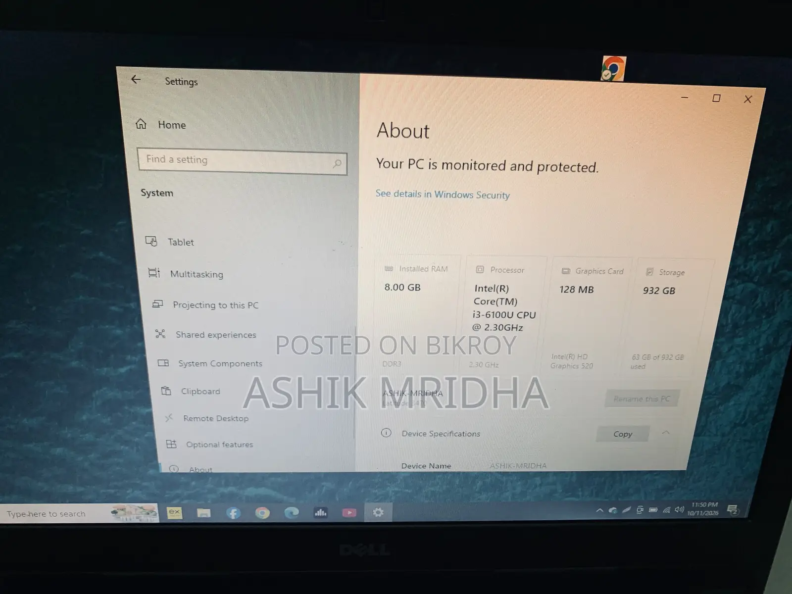 Laptop Dell Latitude 14 3470 8GB Intel Core i3 HDD 1T